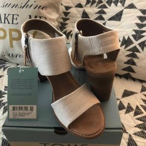 COPY - Toms Majorca Cutout Heels. Size 9. NWT in box.